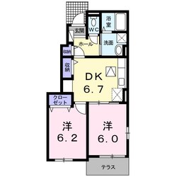 ラポールの物件間取画像